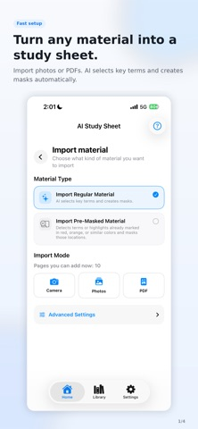 AI Study Sheet screenshot 1